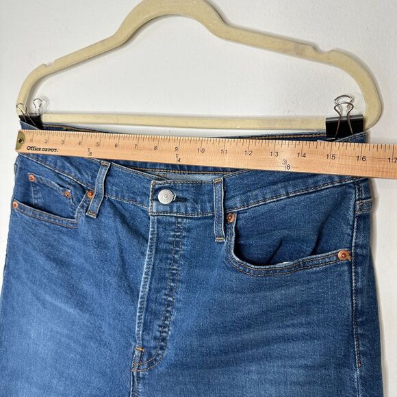 Levi's Medium Blue Wash Wedgie Skinny High Rise Button Fly Jean Size 32 - Picture 14 of 15